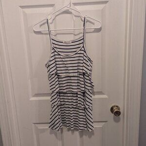 Bearsland striped black and white tank top - M